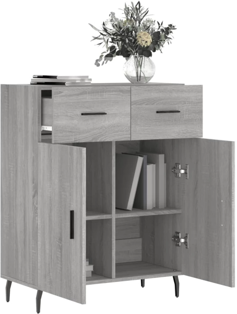 ΝΤΟΥΛΑΠΙ ΓΚΡΙ SONOMA 69,5 X 34 X 90 ΕΚ. ΑΠΟ ΕΠΕΞΕΡΓΑΣΜΕΝΟ ΞΥΛΟ 828002