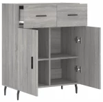 ΝΤΟΥΛΑΠΙ ΓΚΡΙ SONOMA 69,5 X 34 X 90 ΕΚ. ΑΠΟ ΕΠΕΞΕΡΓΑΣΜΕΝΟ ΞΥΛΟ 828002