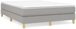 ΚΡΕΒΑΤΙ BOXSPRING ΜΕ ΣΤΡΩΜΑ ΑΝΟΙΧΤΟ ΓΚΡΙ 140X190 ΕΚ. ΥΦΑΣΜΑΤΙΝΟ 3144167
