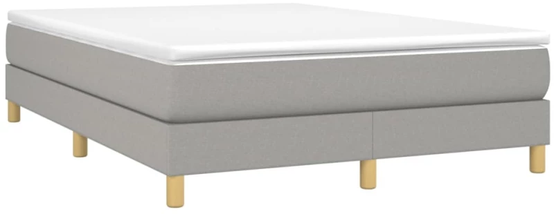 ΚΡΕΒΑΤΙ BOXSPRING ΜΕ ΣΤΡΩΜΑ ΑΝΟΙΧΤΟ ΓΚΡΙ 140X190 ΕΚ. ΥΦΑΣΜΑΤΙΝΟ 3144167