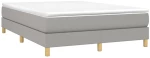 ΚΡΕΒΑΤΙ BOXSPRING ΜΕ ΣΤΡΩΜΑ ΑΝΟΙΧΤΟ ΓΚΡΙ 140X190 ΕΚ. ΥΦΑΣΜΑΤΙΝΟ 3144167