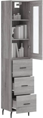 ΜΠΟΥΦΕΣ SONOMA ΓΚΡΙ 34,5 X 34 X 180 ΕΚ. ΑΠΟ ΕΠΕΞΕΡΓΑΣΜΕΝΟ ΞΥΛΟ 3199255