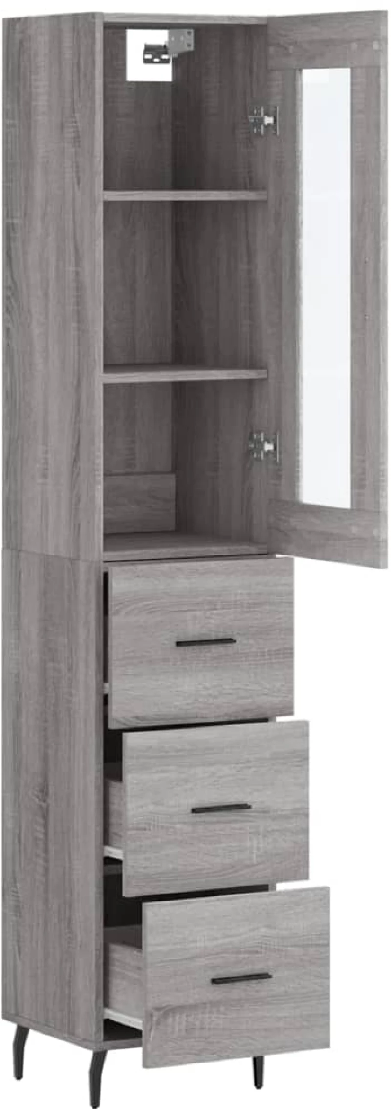 ΜΠΟΥΦΕΣ SONOMA ΓΚΡΙ 34,5 X 34 X 180 ΕΚ. ΑΠΟ ΕΠΕΞΕΡΓΑΣΜΕΝΟ ΞΥΛΟ 3199255