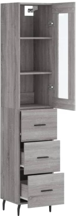 ΜΠΟΥΦΕΣ SONOMA ΓΚΡΙ 34,5 X 34 X 180 ΕΚ. ΑΠΟ ΕΠΕΞΕΡΓΑΣΜΕΝΟ ΞΥΛΟ 3199255