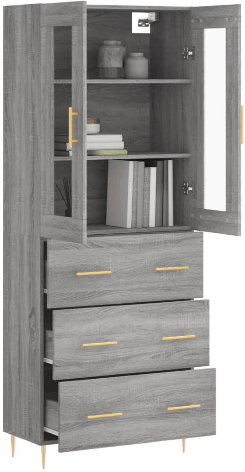 ΝΤΟΥΛΑΠΙ ΓΚΡΙ SONOMA 69,5 X 34 X 180 ΕΚ. ΕΠΕΞΕΡΓΑΣΜΕΝΟ ΞΥΛΟ 3198399