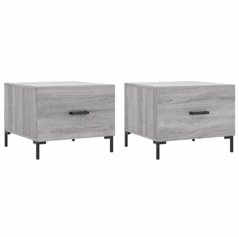 ΤΡΑΠΕΖΑΚΙΑ ΣΑΛΟΝΙΟΥ 2 ΤΕΜ ΓΚΡΙ SONOMA 50X50X40 ΕΚ ΕΠΕΞ. ΞΥΛΟ 829409