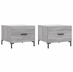 ΤΡΑΠΕΖΑΚΙΑ ΣΑΛΟΝΙΟΥ 2 ΤΕΜ ΓΚΡΙ SONOMA 50X50X40 ΕΚ ΕΠΕΞ. ΞΥΛΟ 829409