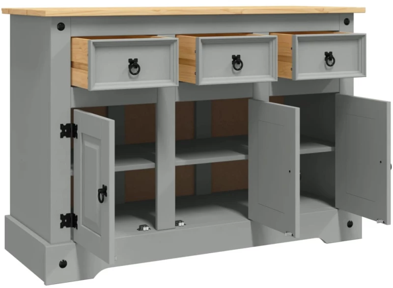 ΝΤΟΥΛΑΠΙ CORONA ΓΚΡΙ 112 X 43 X 78 ΕΚ. ΜΑΣΙΦ ΞΥΛΟ ΠΕΥΚΟΥ 355084