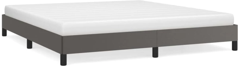 ΠΛΑΙΣΙΟ ΚΡΕΒΑΤΙΟΥ ΓΚΡΙ 160X200 ΕΚ. ΑΠΟ ΣΥΝΘΕΤΙΚΟ ΔΕΡΜΑ 346914