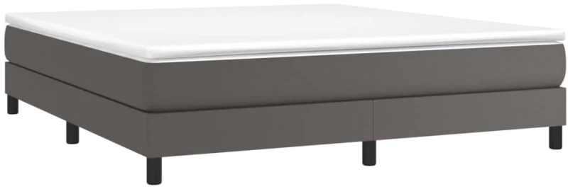 ΠΛΑΙΣΙΟ ΚΡΕΒΑΤΙΟΥ BOXSPRING ΓΚΡΙ 160X200 ΕΚ. ΣΥΝΘΕΤΙΚΟ ΔΕΡΜΑ 3120710