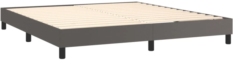 ΠΛΑΙΣΙΟ ΚΡΕΒΑΤΙΟΥ BOXSPRING ΓΚΡΙ 160X200 ΕΚ. ΣΥΝΘΕΤΙΚΟ ΔΕΡΜΑ 3120710