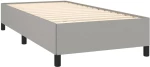 ΚΡΕΒΑΤΙ BOXSPRING ΜΕ ΣΤΡΩΜΑ ΑΝΟΙΧΤΟ ΓΚΡΙ 90X190 ΕΚ. ΥΦΑΣΜΑΤΙΝΟ 3127765