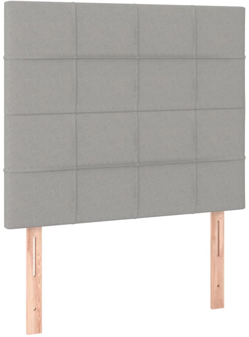 ΚΡΕΒΑΤΙ BOXSPRING ΜΕ ΣΤΡΩΜΑ ΑΝΟΙΧΤΟ ΓΚΡΙ 90X190 ΕΚ. ΥΦΑΣΜΑΤΙΝΟ 3128485