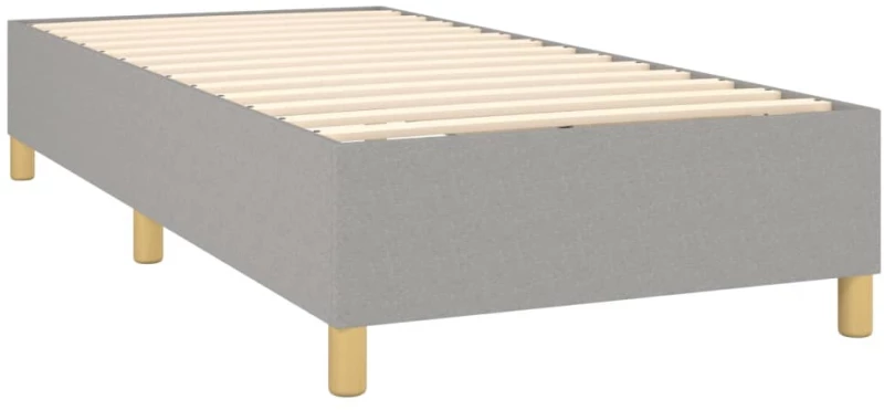 ΚΡΕΒΑΤΙ BOXSPRING ΜΕ ΣΤΡΩΜΑ & LED ΑΝ.ΓΚΡΙ 90X190 ΕΚ. ΥΦΑΣΜΑΤΙΝΟ 3139077