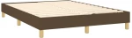 ΚΡΕΒΑΤΙ BOXSPRING ΜΕ ΣΤΡΩΜΑ ΣΚΟΥΡΟ ΚΑΦΕ 140X190 ΕΚ. ΥΦΑΣΜΑΤΙΝΟ 3140532
