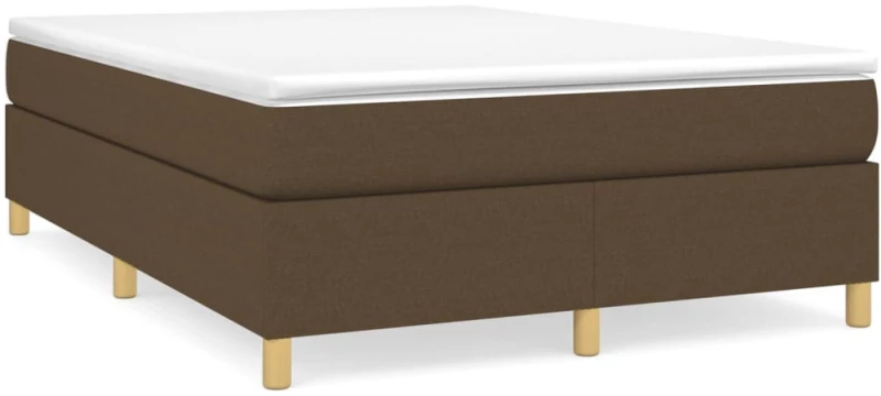 ΚΡΕΒΑΤΙ BOXSPRING ΜΕ ΣΤΡΩΜΑ ΣΚΟΥΡΟ ΚΑΦΕ 140X190 ΕΚ. ΥΦΑΣΜΑΤΙΝΟ 3144517