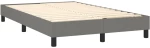 ΚΡΕΒΑΤΙ BOXSPRING ΜΕ ΣΤΡΩΜΑ ΣΚΟΥΡΟ ΓΚΡΙ 120X200 ΕΚ. ΥΦΑΣΜΑΤΙΝΟ 3140122