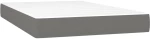 ΚΡΕΒΑΤΙ BOXSPRING ΜΕ ΣΤΡΩΜΑ ΣΚΟΥΡΟ ΓΚΡΙ 120X200 ΕΚ. ΥΦΑΣΜΑΤΙΝΟ 3140122