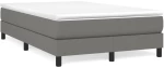 ΚΡΕΒΑΤΙ BOXSPRING ΜΕ ΣΤΡΩΜΑ ΣΚΟΥΡΟ ΓΚΡΙ 120X200 ΕΚ. ΥΦΑΣΜΑΤΙΝΟ 3144062