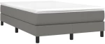 ΚΡΕΒΑΤΙ BOXSPRING ΜΕ ΣΤΡΩΜΑ ΣΚΟΥΡΟ ΓΚΡΙ 120X200 ΕΚ. ΥΦΑΣΜΑΤΙΝΟ 3144062
