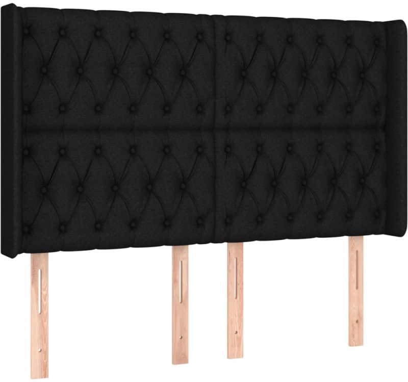 ΚΡΕΒΑΤΙ BOXSPRING ΜΕ ΣΤΡΩΜΑ & LED ΜΑΥΡΟ 140X200 ΕΚ. ΥΦΑΣΜΑΤΙΝΟ 3138559