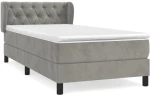 ΚΡΕΒΑΤΙ BOXSPRING ΜΕ ΣΤΡΩΜΑ ΑΝΟΙΧΤΟ ΓΚΡΙ 80X200 ΕΚ. ΒΕΛΟΥΔΙΝΟ 3127637