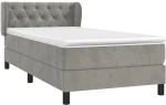 ΚΡΕΒΑΤΙ BOXSPRING ΜΕ ΣΤΡΩΜΑ ΑΝΟΙΧΤΟ ΓΚΡΙ 80X200 ΕΚ. ΒΕΛΟΥΔΙΝΟ 3127637