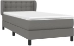 ΚΡΕΒΑΤΙ BOXSPRING ΜΕ ΣΤΡΩΜΑ ΣΚΟΥΡΟ ΓΚΡΙ 90X190 ΕΚ. ΥΦΑΣΜΑΤΙΝΟ 3126526
