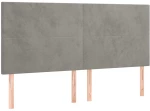 ΚΡΕΒΑΤΙ BOXSPRING ΜΕ ΣΤΡΩΜΑ ΑΝΟΙΧΤΟ ΓΚΡΙ 200X200 ΕΚ. ΒΕΛΟΥΔΙΝΟ 3137743