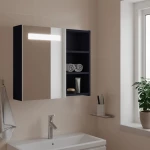 ΚΑΘΡΕΦΤΗΣ ΜΠΑΝΙΟΥ ΜΕ ΝΤΟΥΛΑΠΙ & LED ΑΝΟΙΧΤΟ ΓΚΡΙ 60X13X52 ΕΚ. 357970