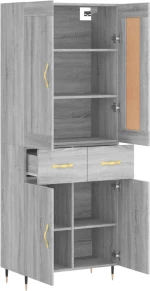 ΝΤΟΥΛΑΠΙ ΓΚΡΙ SONOMA 69,5 X 34 X 180 ΕΚ. ΕΠΕΞΕΡΓΑΣΜΕΝΟ ΞΥΛΟ 3199863