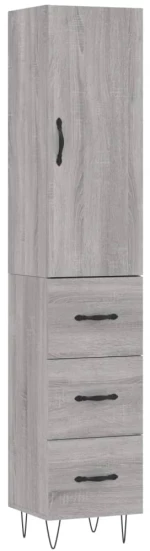 ΜΠΟΥΦΕΣ SONOMA ΓΚΡΙ 34,5 X 34 X 180 ΕΚ. ΑΠΟ ΕΠΕΞΕΡΓΑΣΜΕΝΟ ΞΥΛΟ 3198887