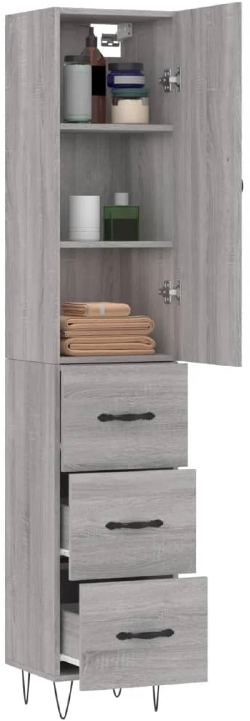 ΜΠΟΥΦΕΣ SONOMA ΓΚΡΙ 34,5 X 34 X 180 ΕΚ. ΑΠΟ ΕΠΕΞΕΡΓΑΣΜΕΝΟ ΞΥΛΟ 3198887