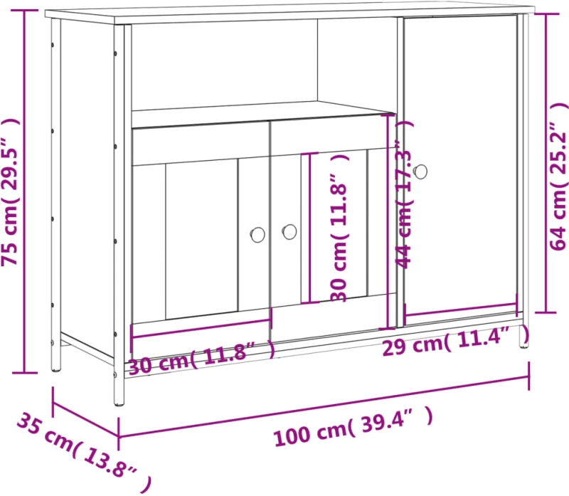ΝΤΟΥΛΑΠΙ ΚΑΠΝΙΣΤΗ ΔΡΥΣ 100X35X75 ΕΚ. ΑΠΟ ΕΠΕΞΕΡΓΑΣΜΕΝΟ ΞΥΛΟ 835511