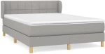ΚΡΕΒΑΤΙ BOXSPRING ΜΕ ΣΤΡΩΜΑ ΑΝΟΙΧΤΟ ΓΚΡΙ 140X200 ΕΚ. ΥΦΑΣΜΑΤΙΝΟ 3126805