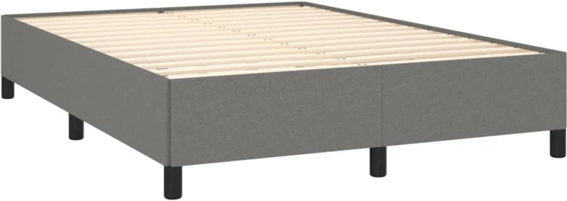ΚΡΕΒΑΤΙ BOXSPRING ΜΕ ΣΤΡΩΜΑ ΣΚΟΥΡΟ ΓΚΡΙ 140X190 ΕΚ. ΥΦΑΣΜΑΤΙΝΟ 3127798