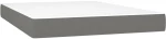 ΚΡΕΒΑΤΙ BOXSPRING ΜΕ ΣΤΡΩΜΑ ΣΚΟΥΡΟ ΓΚΡΙ 140X190 ΕΚ. ΥΦΑΣΜΑΤΙΝΟ 3127798
