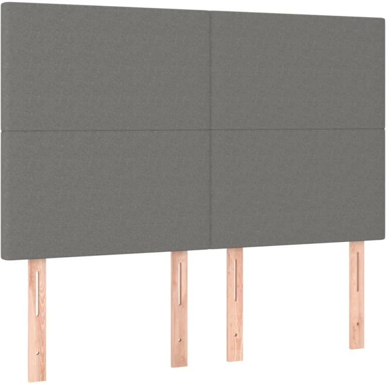 ΚΡΕΒΑΤΙ BOXSPRING ΜΕ ΣΤΡΩΜΑ ΣΚΟΥΡΟ ΓΚΡΙ 140X190 ΕΚ. ΥΦΑΣΜΑΤΙΝΟ 3127798