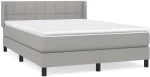 ΚΡΕΒΑΤΙ BOXSPRING ΜΕ ΣΤΡΩΜΑ ΑΝΟΙΧΤΟ ΓΚΡΙ 140X200 ΕΚ. ΥΦΑΣΜΑΤΙΝΟ 3129713