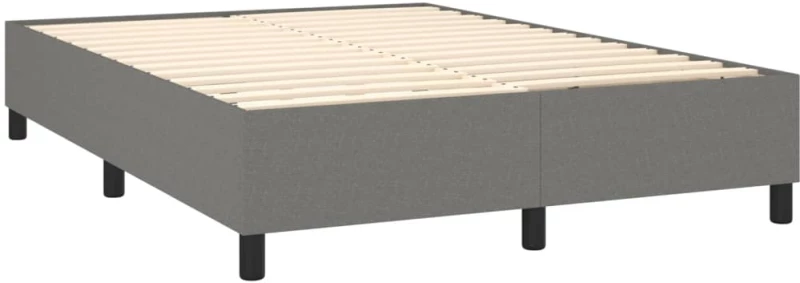 ΚΡΕΒΑΤΙ BOXSPRING ΜΕ ΣΤΡΩΜΑ ΣΚΟΥΡΟ ΓΚΡΙ 140X200 ΕΚ ΥΦΑΣΜΑΤΙΝΟ 3131274