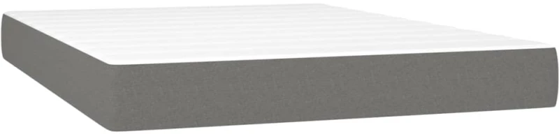 ΚΡΕΒΑΤΙ BOXSPRING ΜΕ ΣΤΡΩΜΑ ΣΚΟΥΡΟ ΓΚΡΙ 140X200 ΕΚ ΥΦΑΣΜΑΤΙΝΟ 3131274