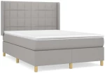 ΚΡΕΒΑΤΙ BOXSPRING ΜΕ ΣΤΡΩΜΑ ΑΝΟΙΧΤΟ ΓΚΡΙ 140X200 ΕΚ. ΥΦΑΣΜΑΤΙΝΟ 3131993