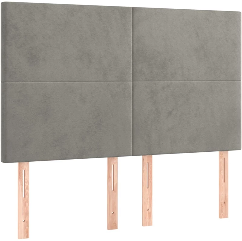 ΚΡΕΒΑΤΙ BOXSPRING ΜΕ ΣΤΡΩΜΑ ΑΝΟΙΧΤΟ ΓΚΡΙ 140X200 ΕΚ. ΒΕΛΟΥΔΙΝΟ 3132561