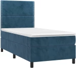 ΚΡΕΒΑΤΙ BOXSPRING ΜΕ ΣΤΡΩΜΑ & LED ΣΚ. ΜΠΛΕ 100X200ΕΚ. ΒΕΛΟΥΔΙΝΟ 3136051