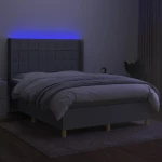 ΚΡΕΒΑΤΙ BOXSPRING ΜΕ ΣΤΡΩΜΑ & LED ΑΝ.ΓΚΡΙ 140X190ΕΚ. ΥΦΑΣΜΑΤΙΝΟ 3138869