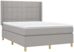 ΚΡΕΒΑΤΙ BOXSPRING ΜΕ ΣΤΡΩΜΑ & LED ΑΝ.ΓΚΡΙ 140X190ΕΚ. ΥΦΑΣΜΑΤΙΝΟ 3138869