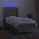 ΚΡΕΒΑΤΙ BOXSPRING ΜΕ ΣΤΡΩΜΑ & LED ΑΝ.ΓΚΡΙ 90X200 ΕΚ. ΥΦΑΣΜΑΤΙΝΟ 3138925