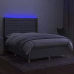 ΚΡΕΒΑΤΙ BOXSPRING ΜΕ ΣΤΡΩΜΑ & LED ΑΝ.ΓΚΡΙ 140X190ΕΚ. ΥΦΑΣΜΑΤΙΝΟ 3138949