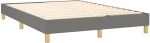 ΚΡΕΒΑΤΙ BOXSPRING ΜΕ ΣΤΡΩΜΑ ΣΚΟΥΡΟ ΓΚΡΙ 140X200 ΕΚ ΥΦΑΣΜΑΤΙΝΟ 3140618