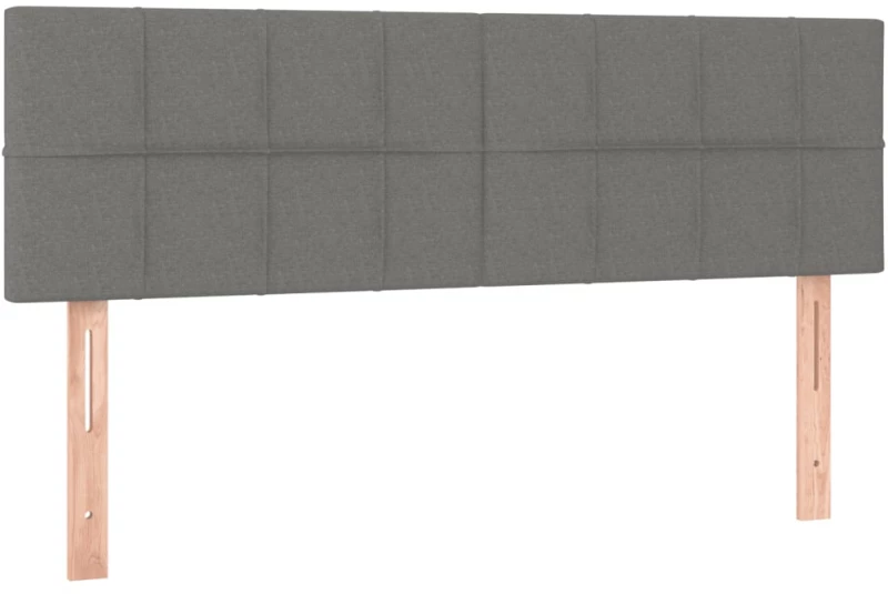 ΚΡΕΒΑΤΙ BOXSPRING ΜΕ ΣΤΡΩΜΑ ΣΚΟΥΡΟ ΓΚΡΙ 140X200 ΕΚ ΥΦΑΣΜΑΤΙΝΟ 3140618